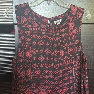 Ecote Sleeveless high-low tunic dress